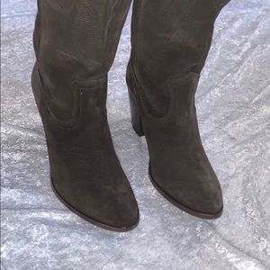 Frye boots sage green
